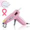 WORKPRO Mini Hot Glue Gun with 20 Pcs Hot Glue Sticks, Glue Gun Kit for Decorations, Arts, Crafts, School DIY Projects and Home Repairs- Pink Ribb...